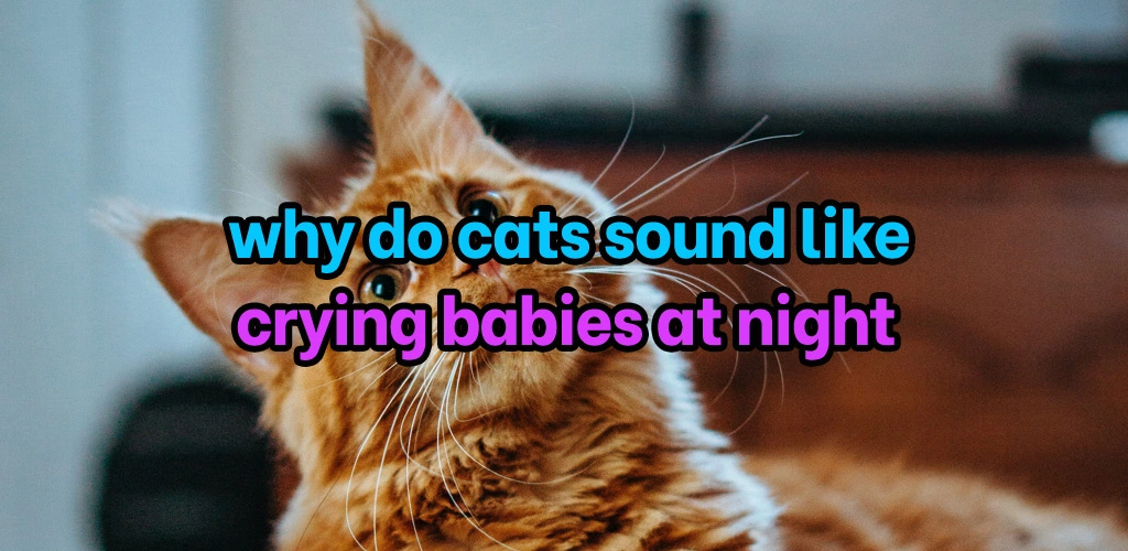 Why do cats sound like crying babies at night
